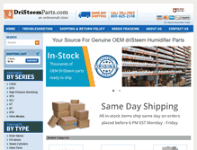 Tablet Screenshot of dristeemparts.com